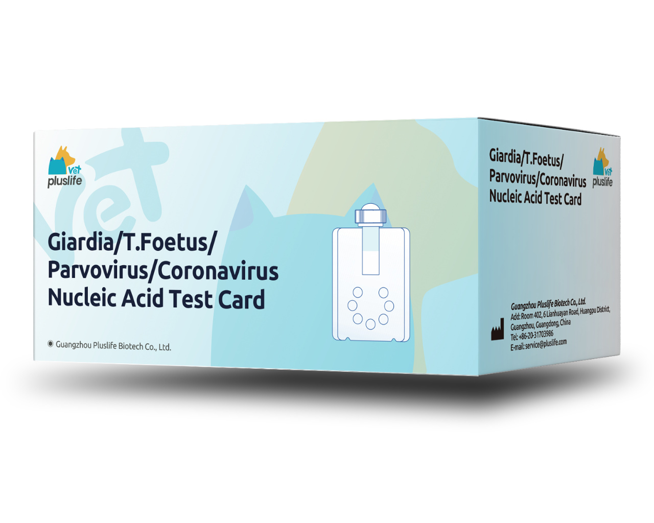 Giardia / T. foetus / Parvovirus / Coronavirus Nucleic Acid Test Card